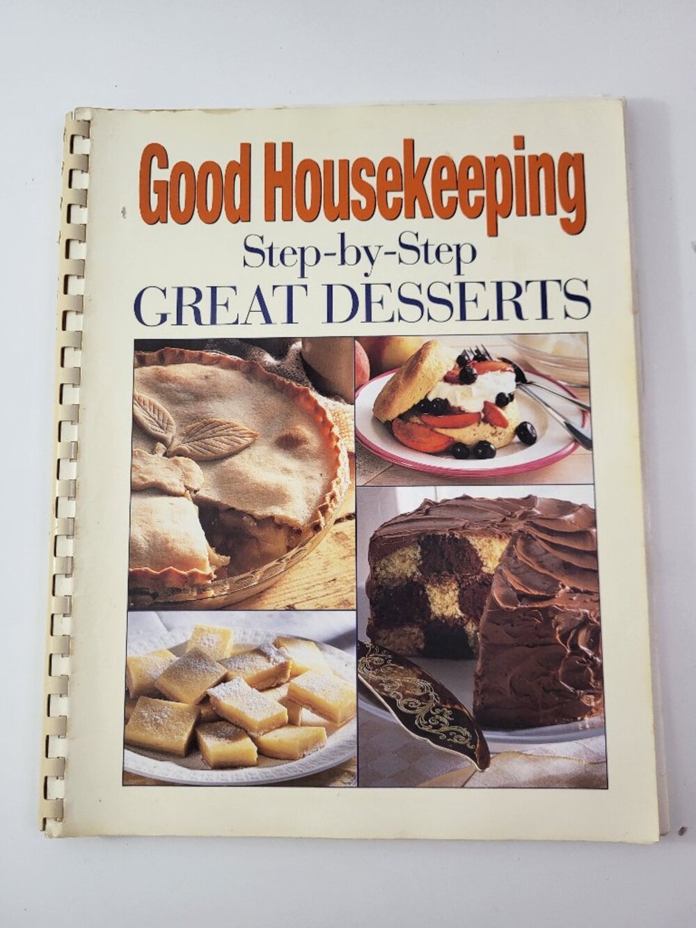 Good Housekeeping Step by Step Great Desserts Cookbook Comb Bound